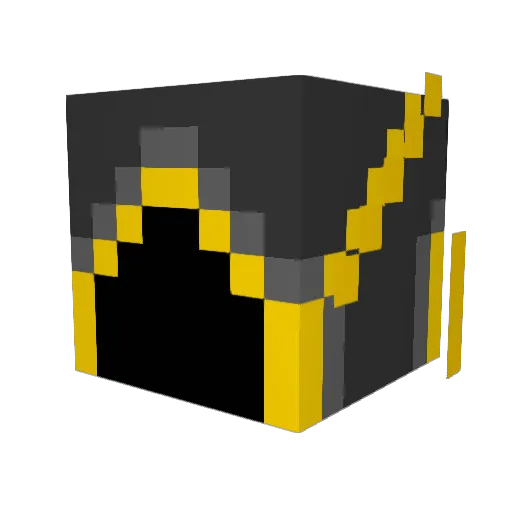 AbsenceClan Minecraft avatar head, 3D render