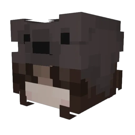 Absidien Minecraft avatar head, 3D render