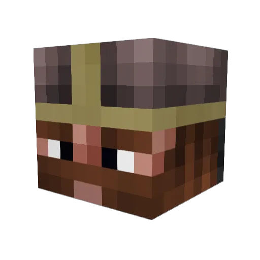 Absintium Minecraft avatar head, 3D render