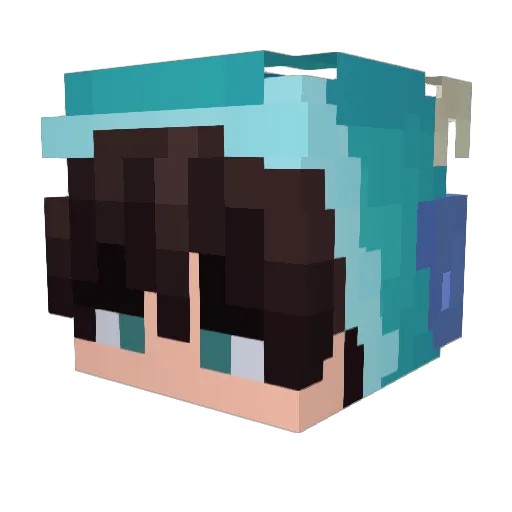 Absol3m Minecraft avatar head, 3D render