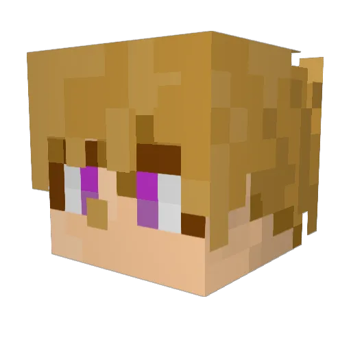 Absolem375 Minecraft avatar head, 3D render