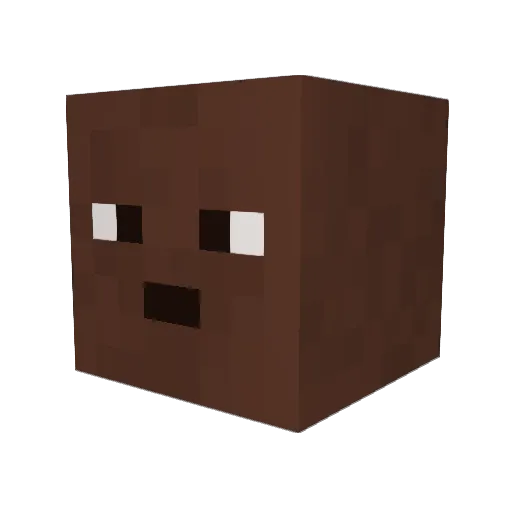 Absolofey Minecraft avatar head, 3D render