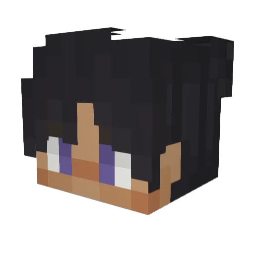 Absolore Minecraft avatar head, 3D render