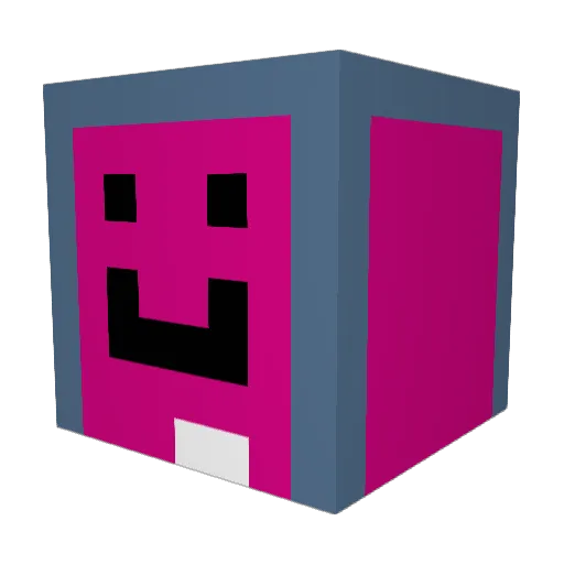 Absoludwig Minecraft avatar head, 3D render