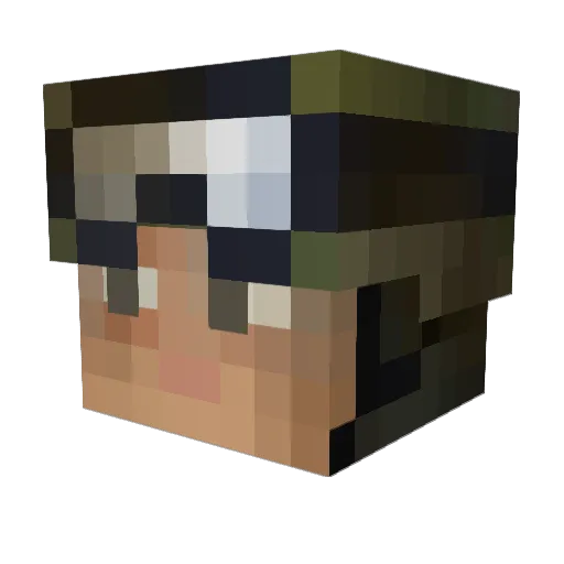 Absolut_Un1t Minecraft avatar head, 3D render