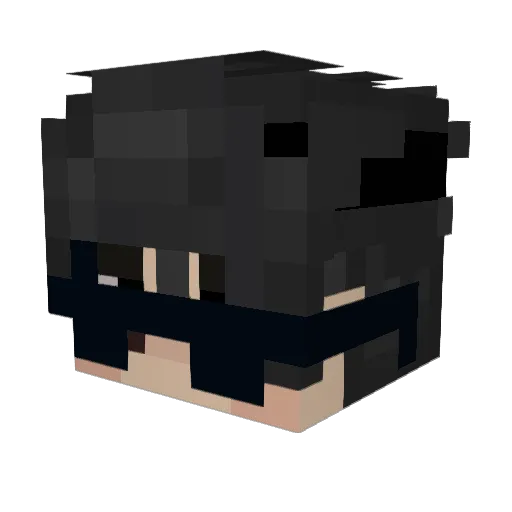 Absolute11 Minecraft avatar head, 3D render