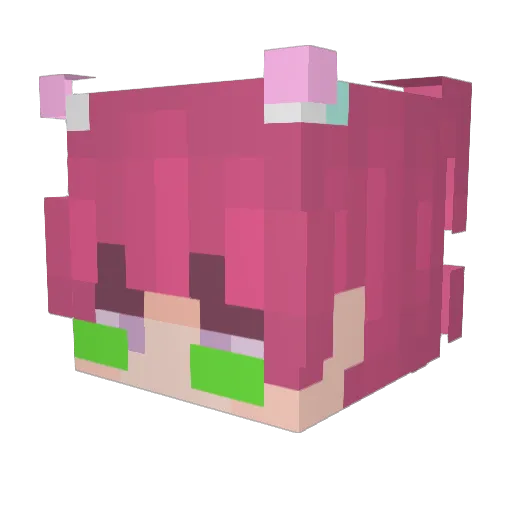 AbsoluteArt Minecraft avatar head, 3D render