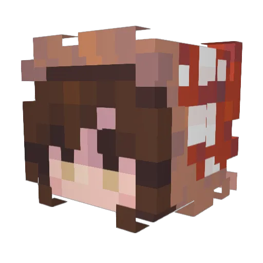 AbsoluteJuno Minecraft avatar head, 3D render