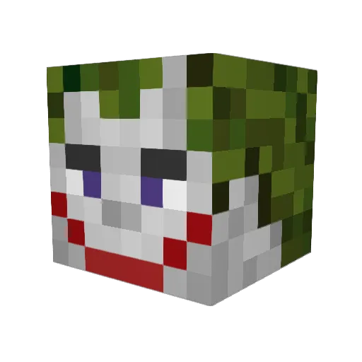 AbsoluteMonster_ Minecraft avatar head, 3D render