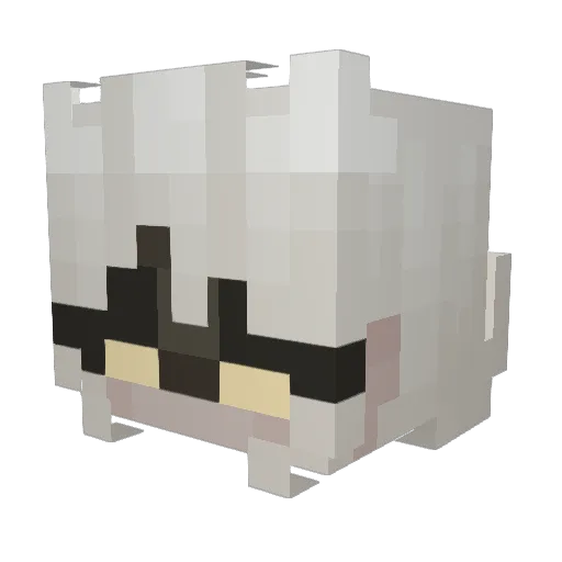 AbsoluteRadiance Minecraft avatar head, 3D render