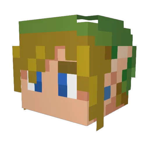 Absolutejedi30 Minecraft avatar head, 3D render