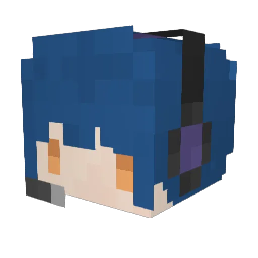 Absolutely54321 Minecraft avatar head, 3D render