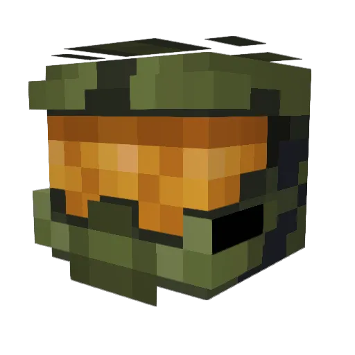Absolutelybill Minecraft avatar head, 3D render