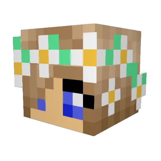 Absolution__ Minecraft avatar head, 3D render