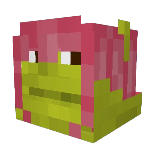 Absoul7 Minecraft avatar head, 3D render