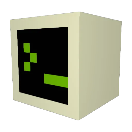 Abstract99 Minecraft avatar head, 3D render
