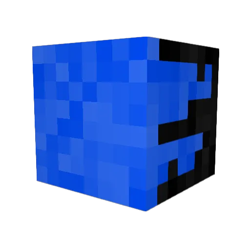 AbstractBot Minecraft avatar head, 3D render