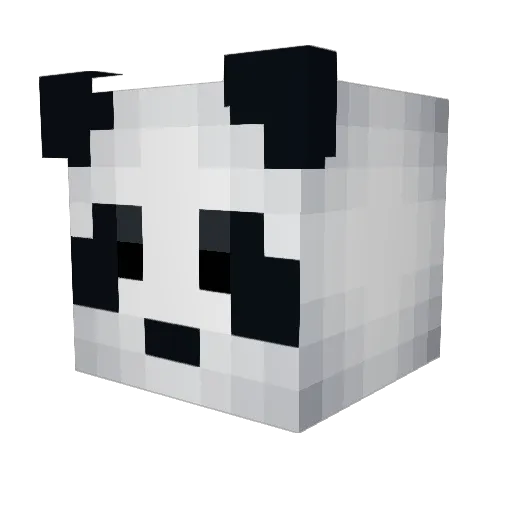 Abstracx Minecraft avatar head, 3D render