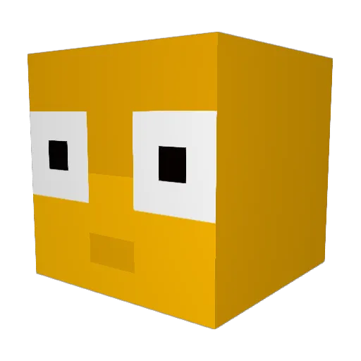 Abstrusius Minecraft avatar head, 3D render