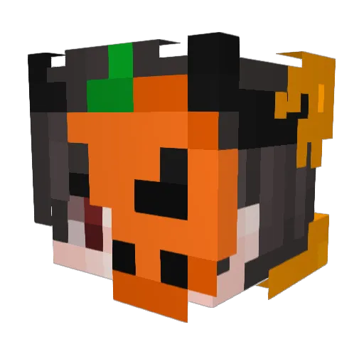 Abstrxcto Minecraft avatar head, 3D render