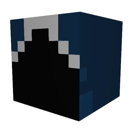 Absulver Minecraft avatar head, 3D render