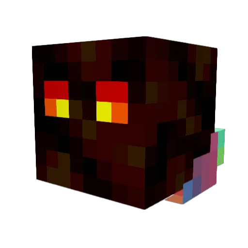 Absydian Minecraft avatar head, 3D render