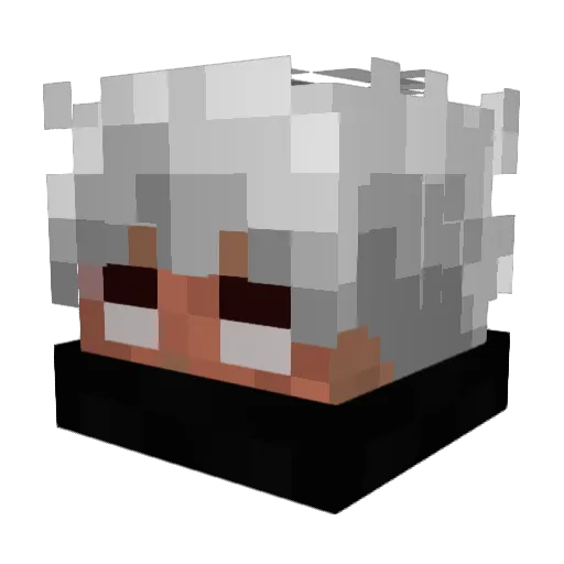 Absylon666 Minecraft avatar head, 3D render