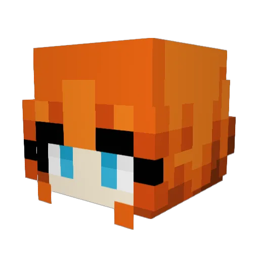 Abu7meD11 Minecraft avatar head, 3D render