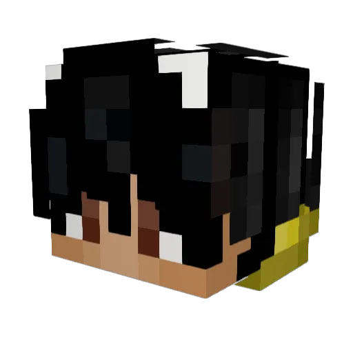 AbuAlathir Minecraft avatar head, 3D render