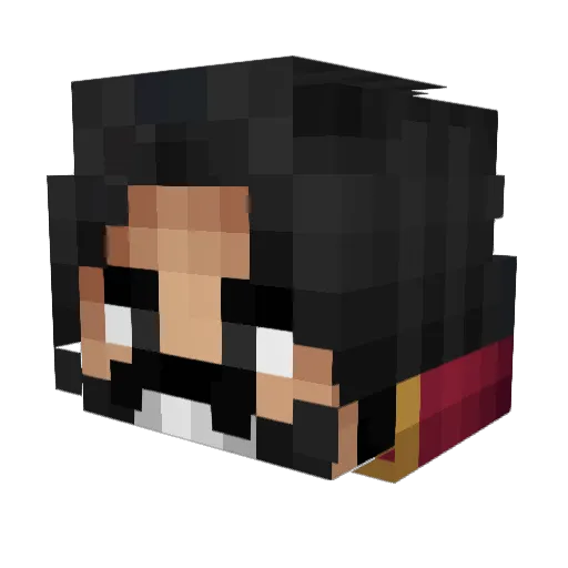 AbuBa4R Minecraft avatar head, 3D render