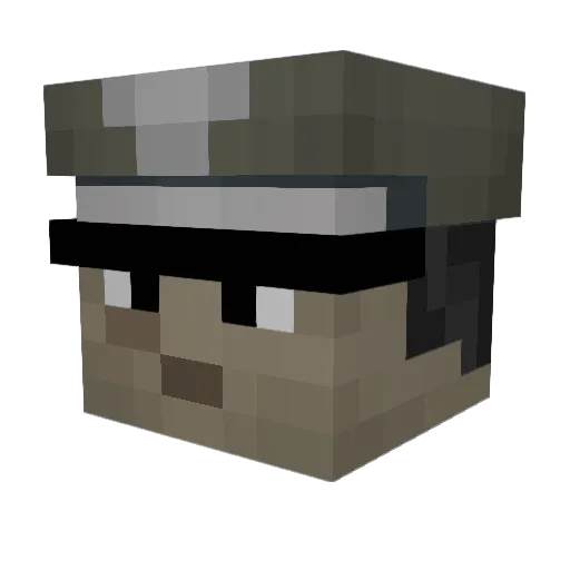 AbuMyers Minecraft avatar head, 3D render