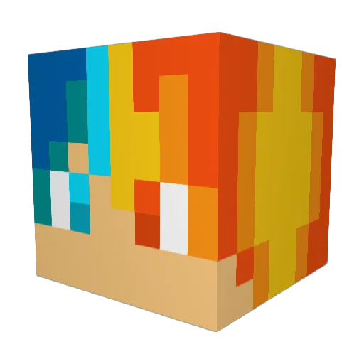 Abu_Rahaf Minecraft avatar head, 3D render