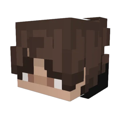 AbubakarIII Minecraft avatar head, 3D render