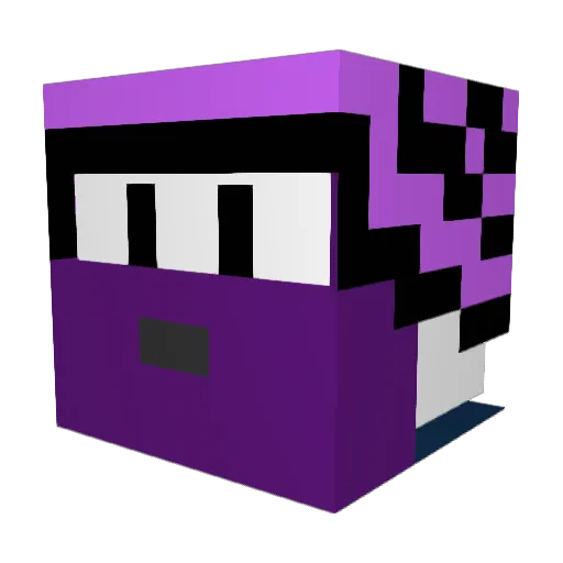 Abubakr Minecraft avatar head, 3D render