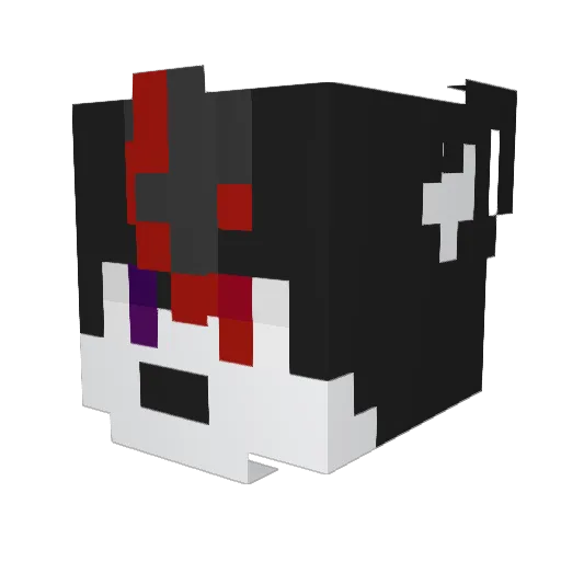 Abud0n Minecraft avatar head, 3D render
