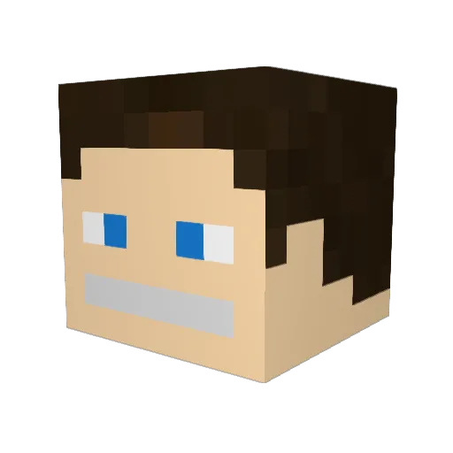 Abude4747 Minecraft avatar head, 3D render