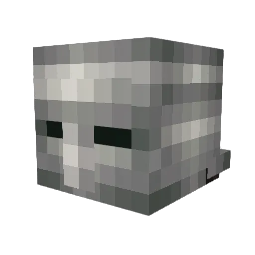 AbueloChiche Minecraft avatar head, 3D render