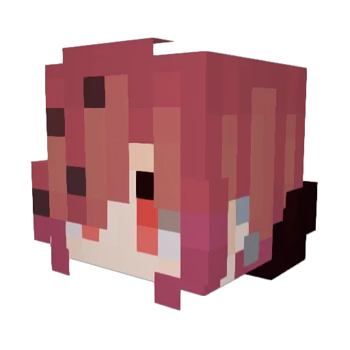 Abuhab Minecraft avatar head, 3D render
