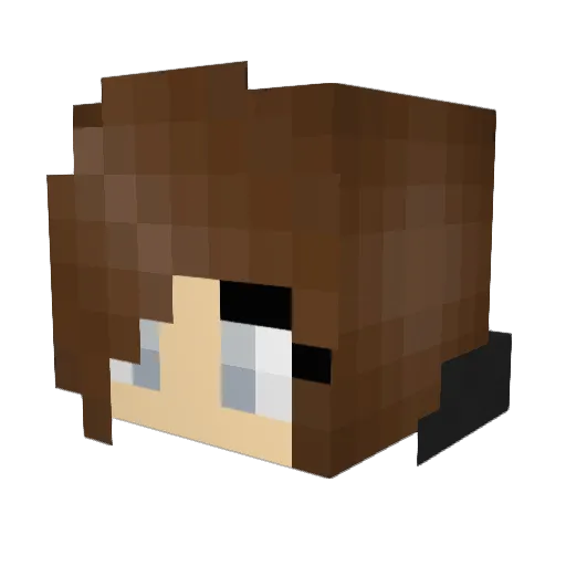 Abunny212 Minecraft avatar head, 3D render