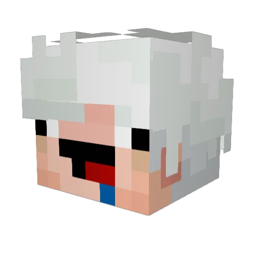 AbuseyoudnaA Minecraft avatar head, 3D render