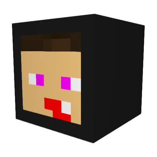 Abush_AL_Grupper Minecraft avatar head, 3D render