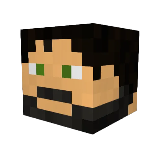 AbusiveGuy Minecraft avatar head, 3D render