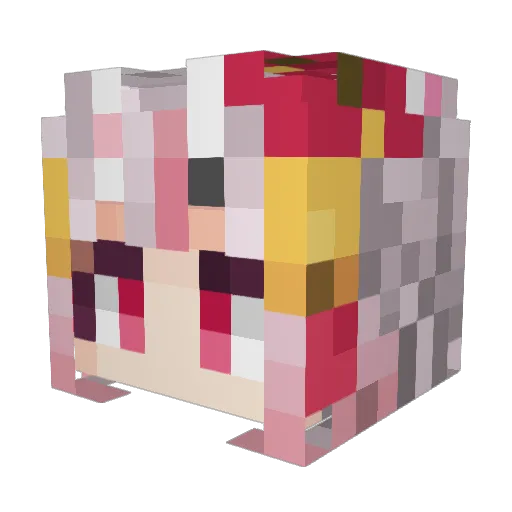 AbusiveMango5 Minecraft avatar head, 3D render