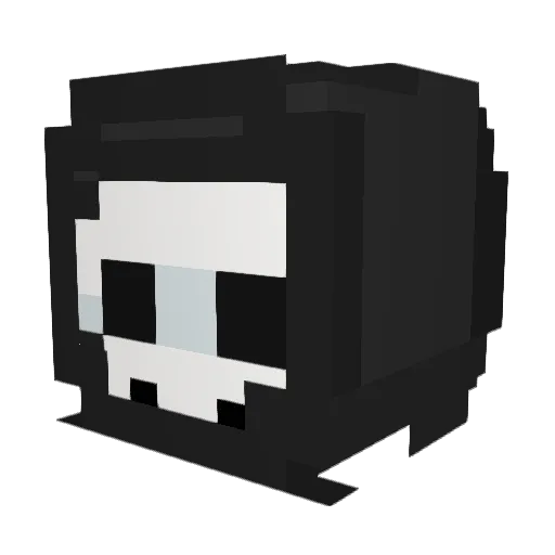 Abusv Minecraft avatar head, 3D render