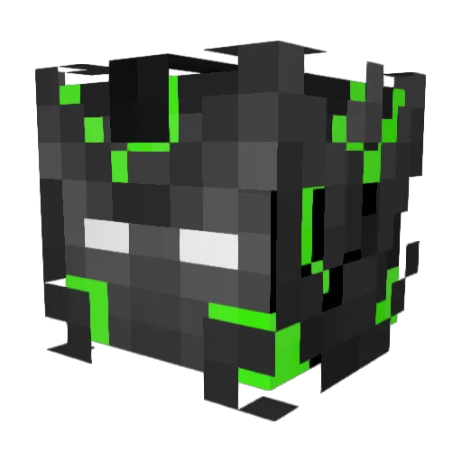 Abv9ng Minecraft avatar head, 3D render
