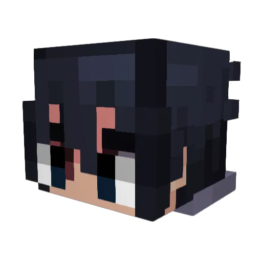 Aby2025 Minecraft avatar head, 3D render