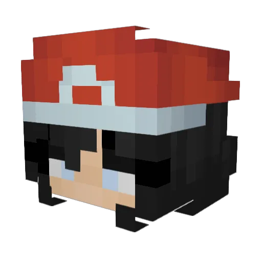 Abybloom Minecraft avatar head, 3D render