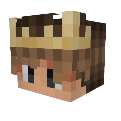 Abyron89 Minecraft avatar head, 3D render