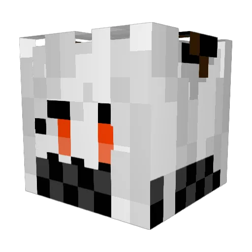 Abysals Minecraft avatar head, 3D render