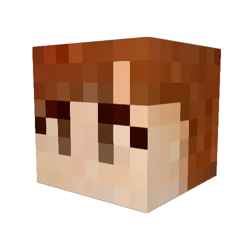 AbyssDiVA Minecraft avatar head, 3D render